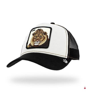 Trucker King Cap - Weiss und Schwarz