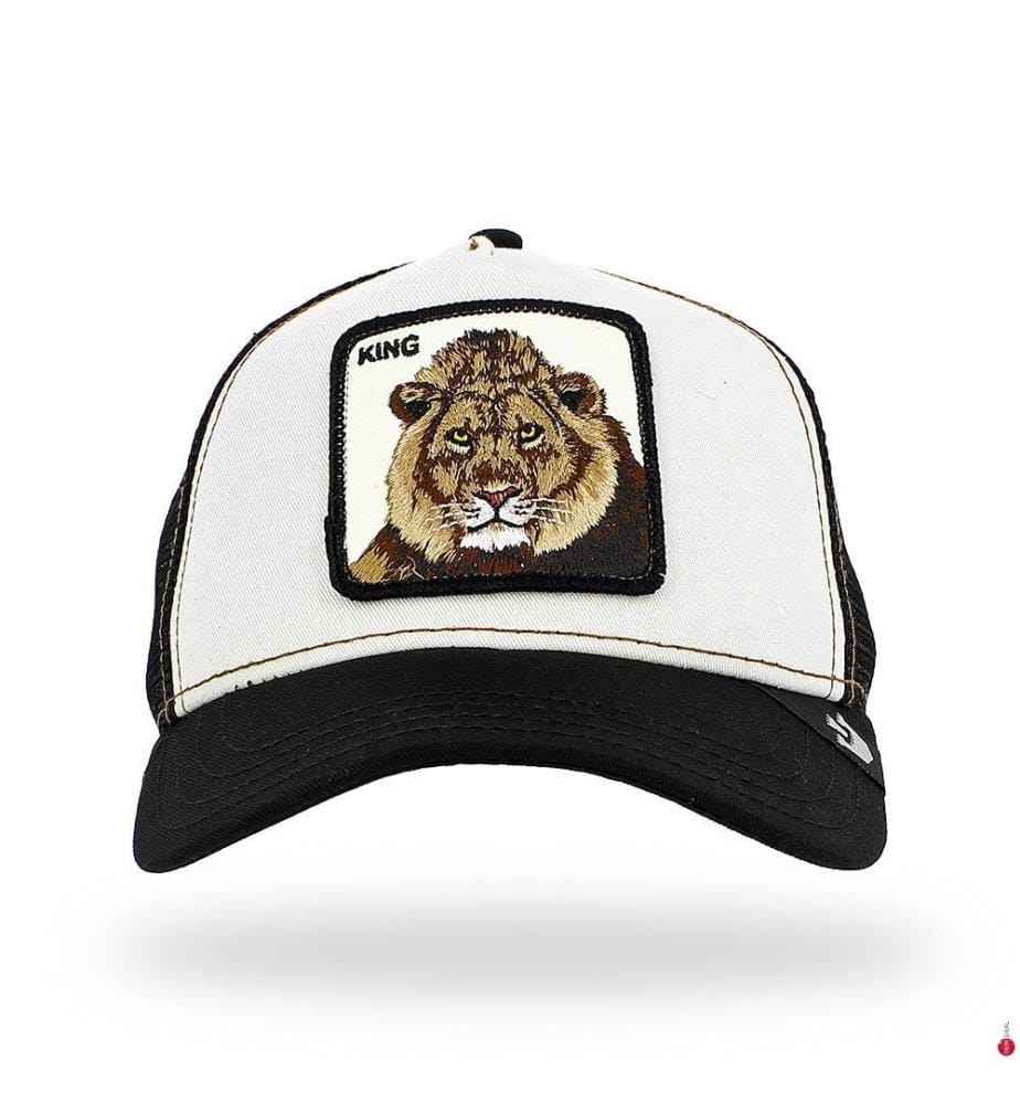 Cappello Trucker King - Bianco e nero