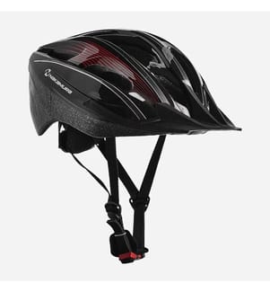 Ecomax Erwachsenen-Fahrradhelm - Schwarz und Rot