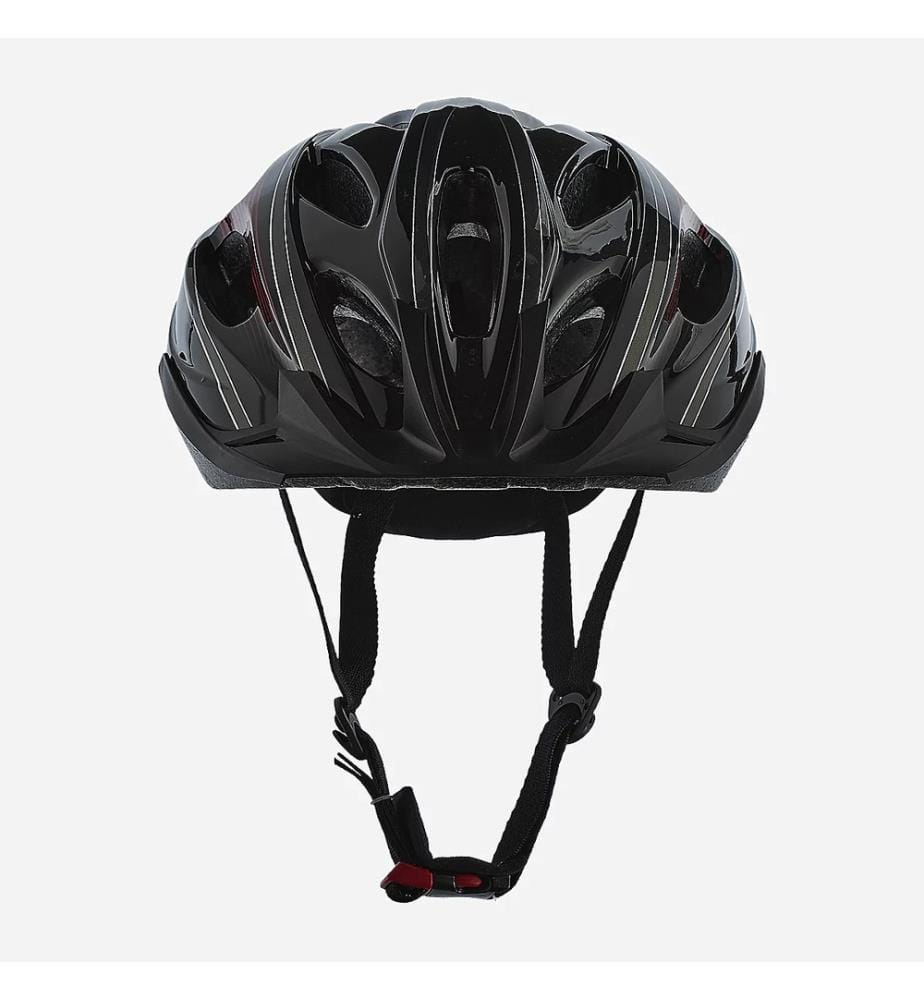 Ecomax Erwachsenen-Fahrradhelm - Schwarz und Rot