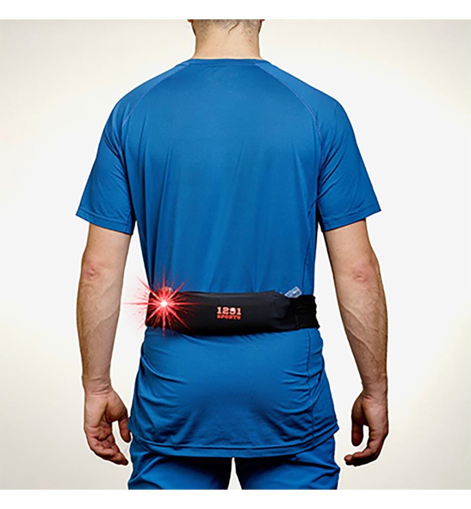 Running Gürtel mit LEDs - Schwarz