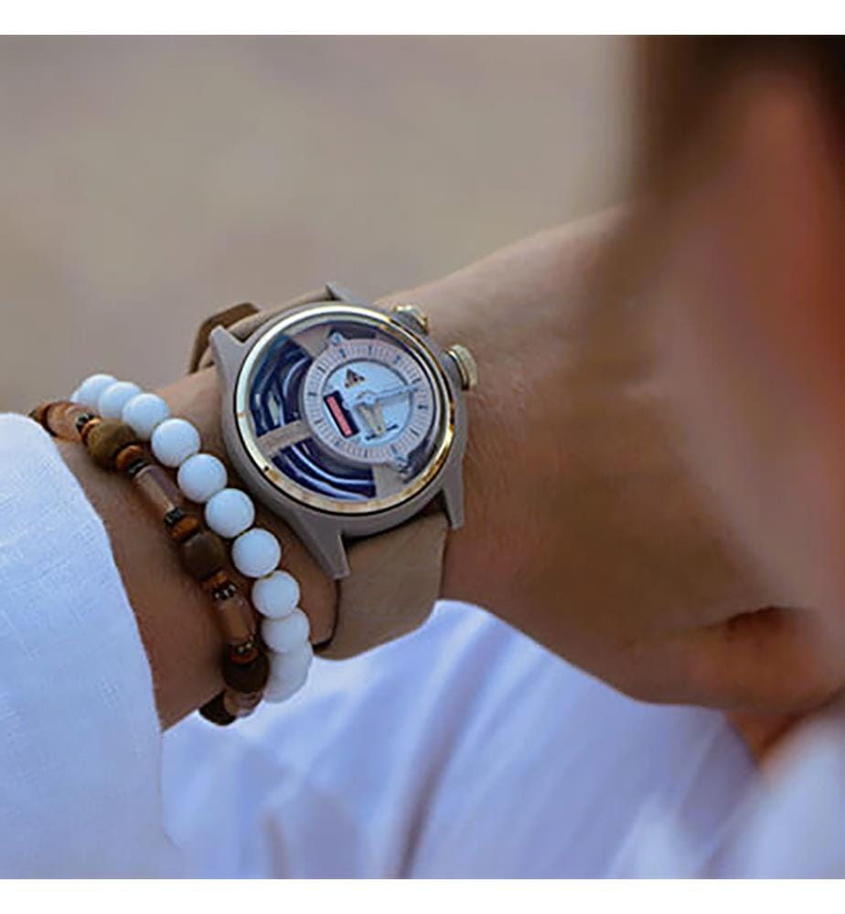 Unisex-Uhr Nomad Z 42 mm - Schwarz und Gold