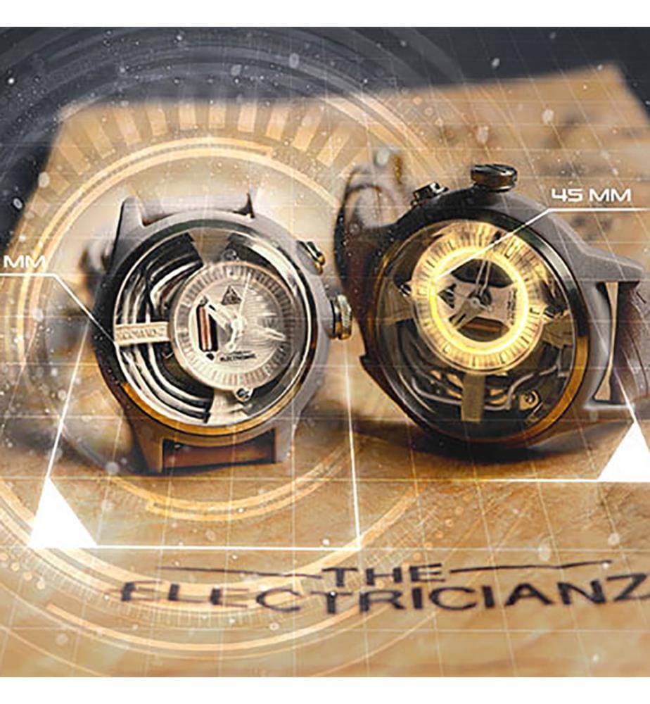 Unisex-Uhr Nomad Z 42 mm - Schwarz und Gold