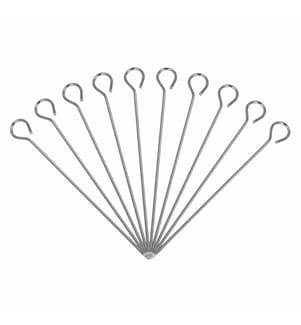 Schaschlikspiesse 10er Set - Silber