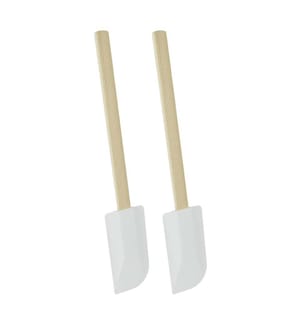 Set mit 2 Spachteln mit Holzgriff