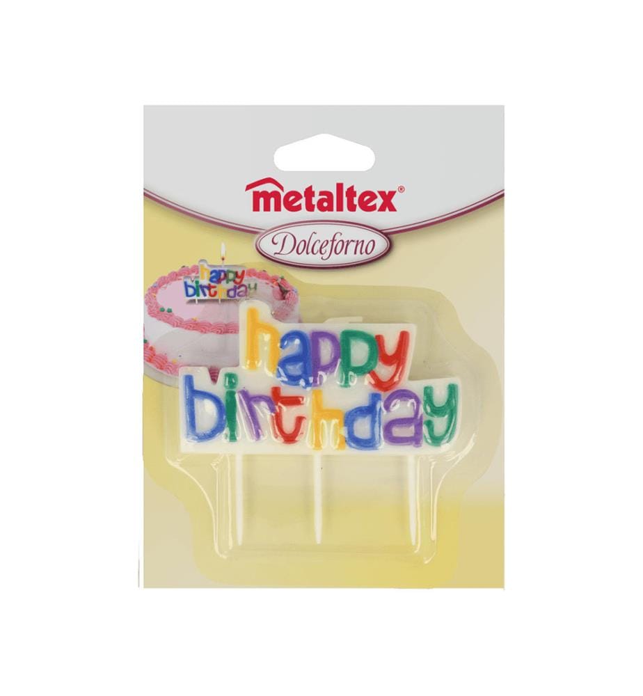 Bougie d'anniversaire Happy Birthday