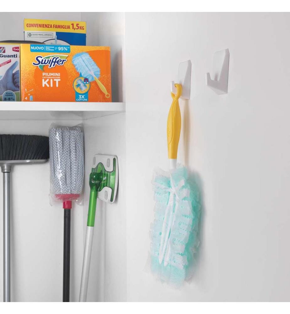 "Pullclean" Klebehaken 2er-Set mit 4 Klebestreifen