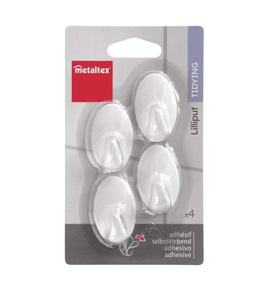 Lot de 4 crochets adhésifs - Lilliput