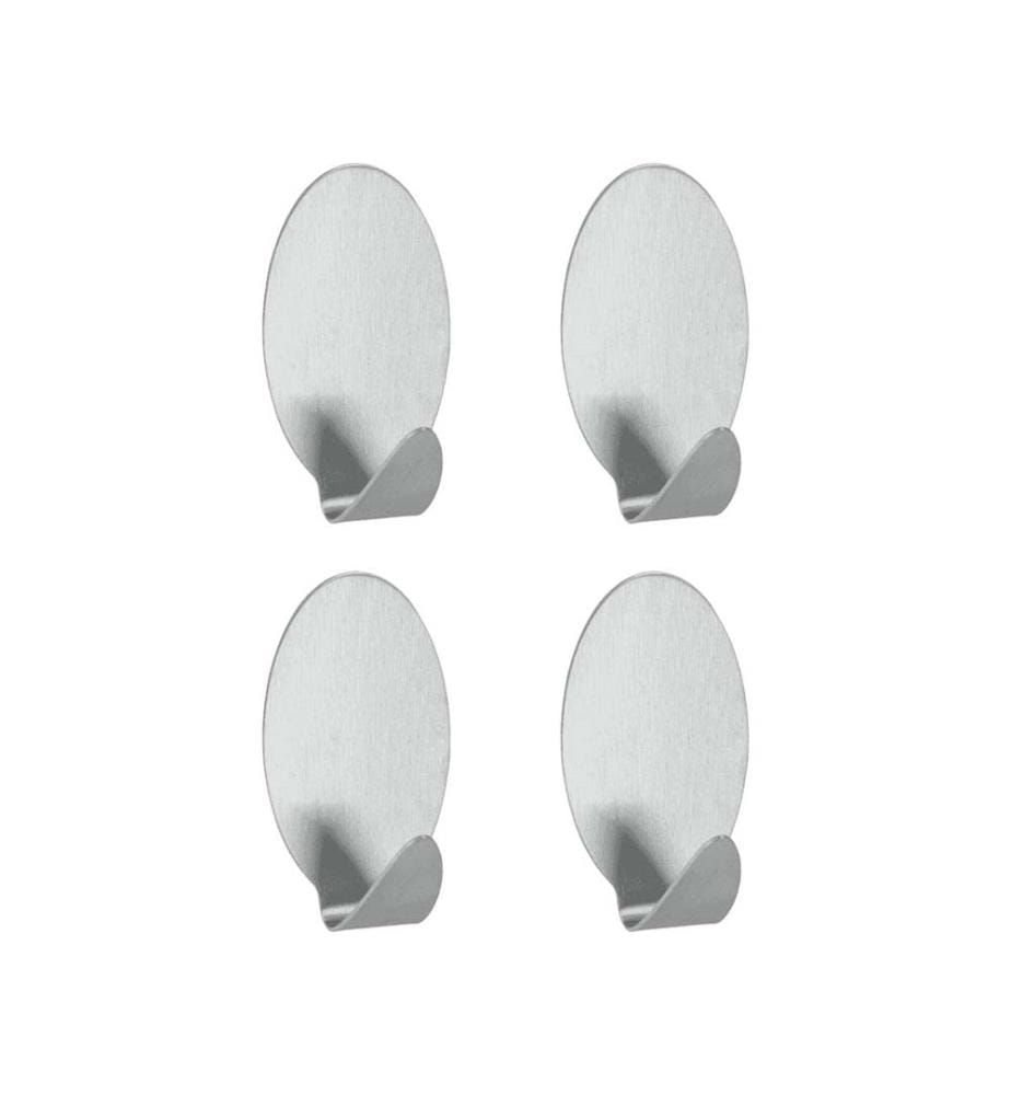 Lot de 4 crochets adhésifs inox - Lilliput Inox