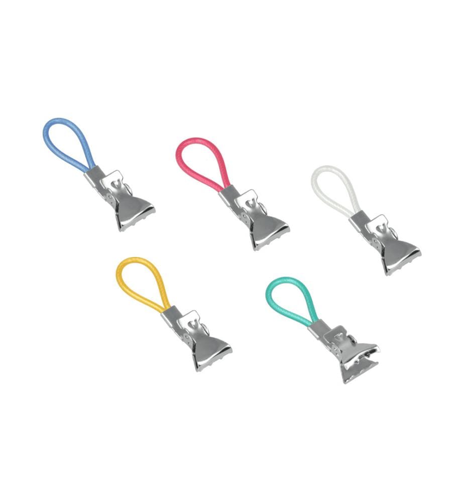 Set aus 5 Clips für Tücher