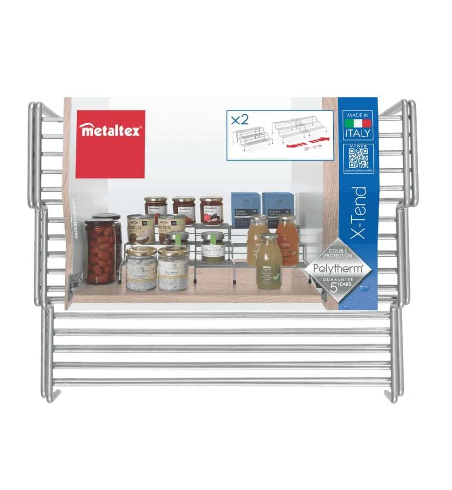 "X-Tend" spice rack set of 2 With 3 shelves