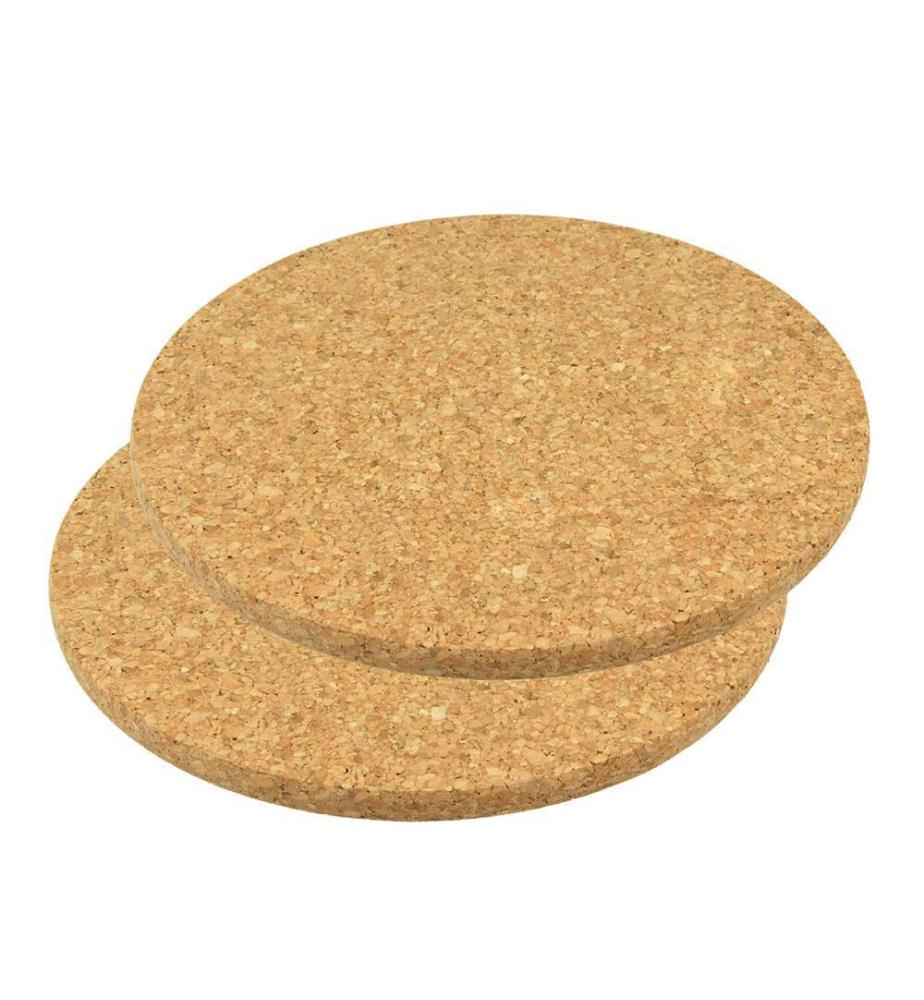 Set mit 2 Korkuntersetzern - Ø20cm