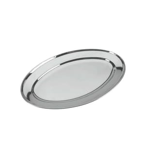 Tablett Oval 25x18cm, Edelstahl