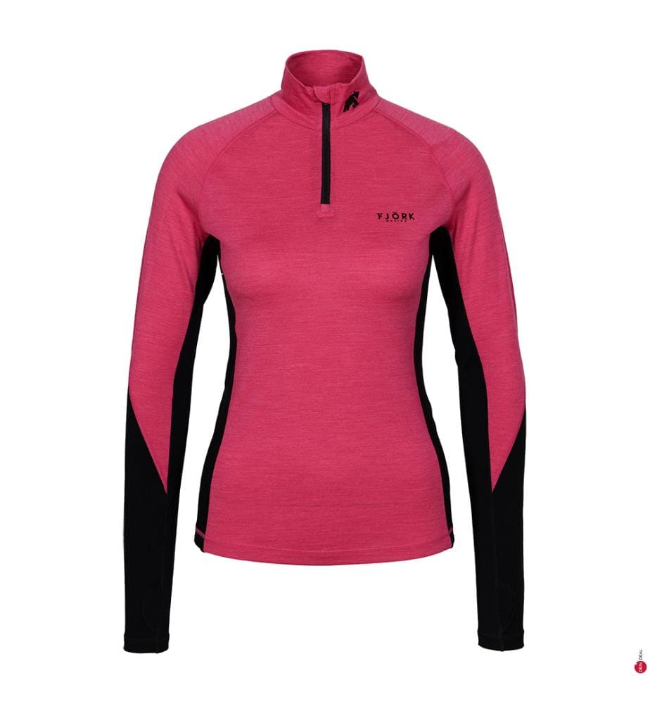 T-shirt à Manches Longues Starter Pack 210 Zip - Rose