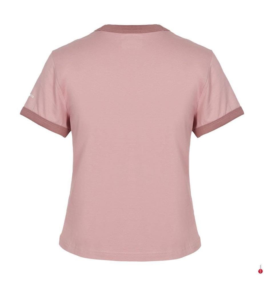 Rolling Bend™ Graphic Ringer T-Shirt - Rose
