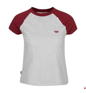 T-Shirt - Rich Burgundy Glacier Grey