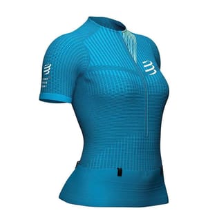 T-Shirt de Compression Trail Postural - Bleu