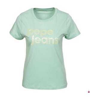 T-Shirt Logo à paillettes - Vert