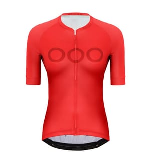 Maillot de Cyclisme Manches Courtes Zippé Galibier - Rouge