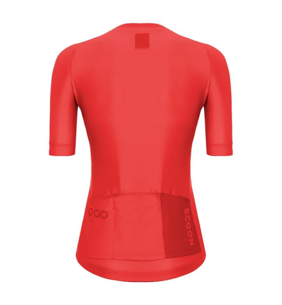 Maillot de Cyclisme Manches Courtes Zippé Galibier - Rouge