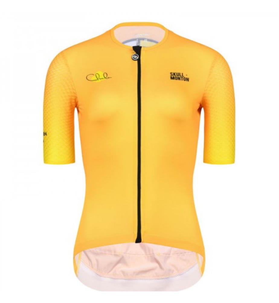 Maglia da ciclismo con maniche 2021 - Giallo scuro