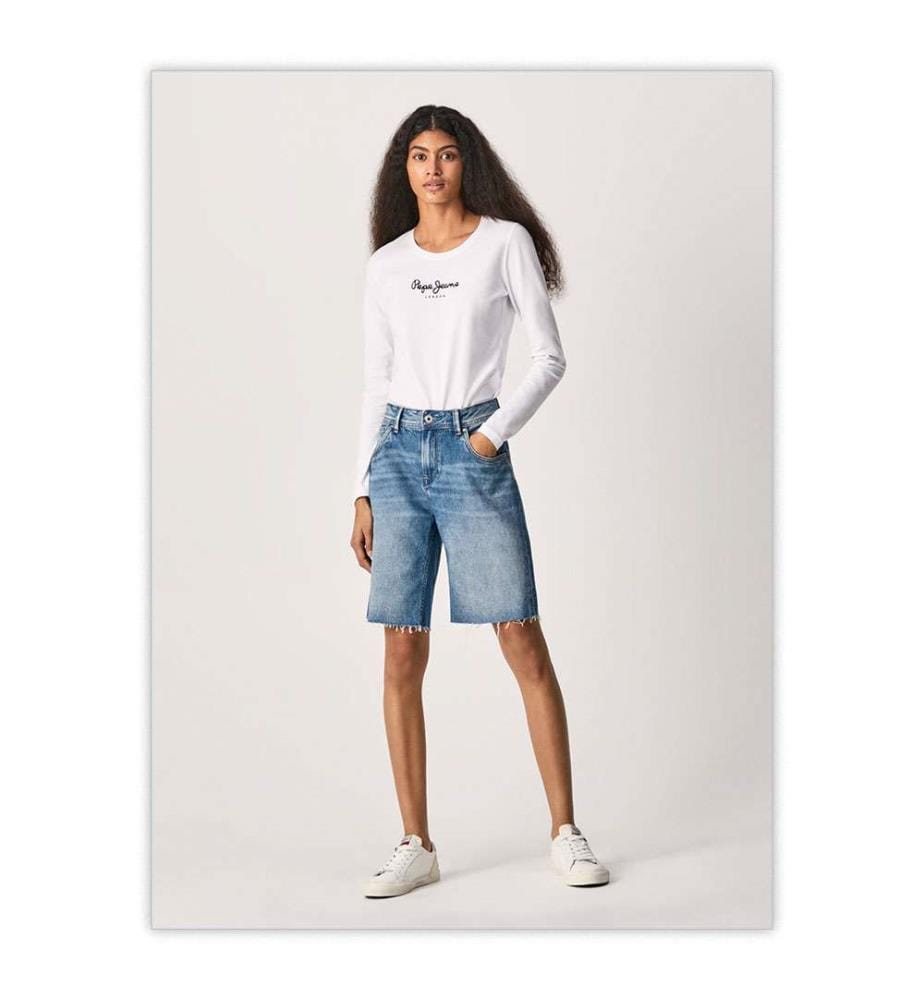 T-Shirt Manches Longues New Virginia - Blanc