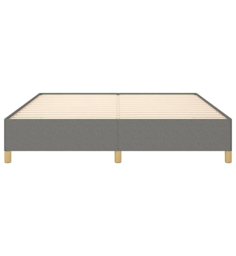 Bettgestell Dunkelgrau 160x200 cm Stoff