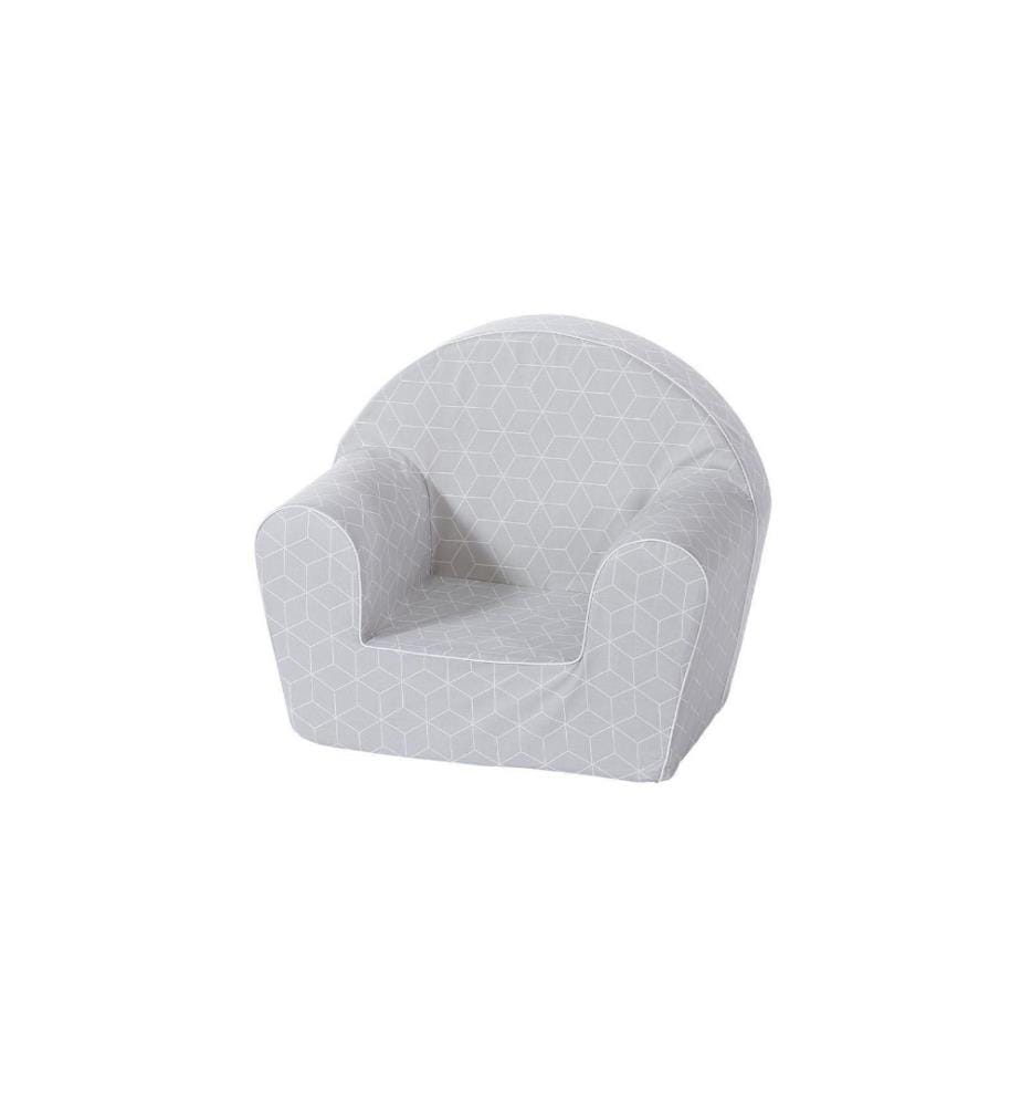 Knorrtoys Fauteuil pour enfants Gris avec Geo Cube