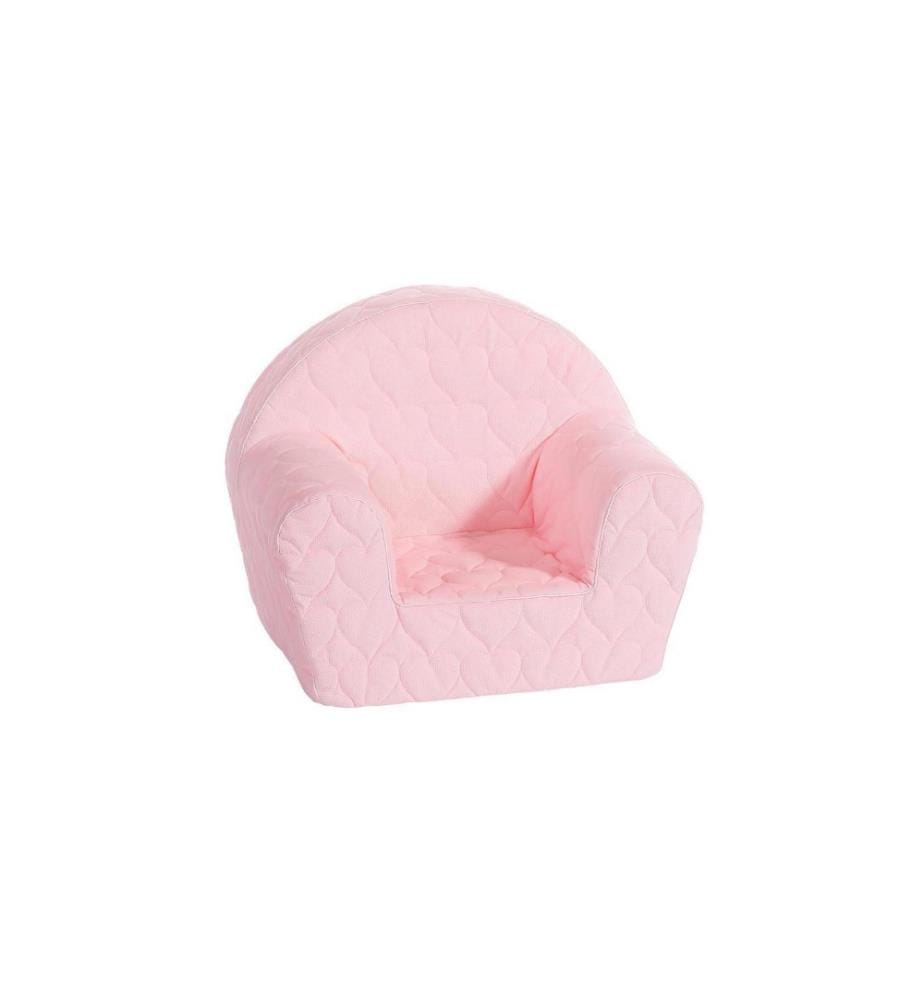Knorrtoys Fauteuil pour enfants Rose avec des coeurs