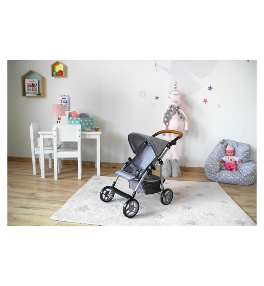 Knorrtoys Poussette pour poupée Liba Stone Grey