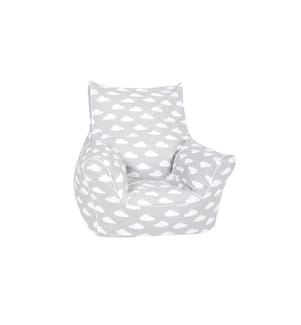 Knorrtoys Sac de siège pour enfant gris avec des nuages blancs
