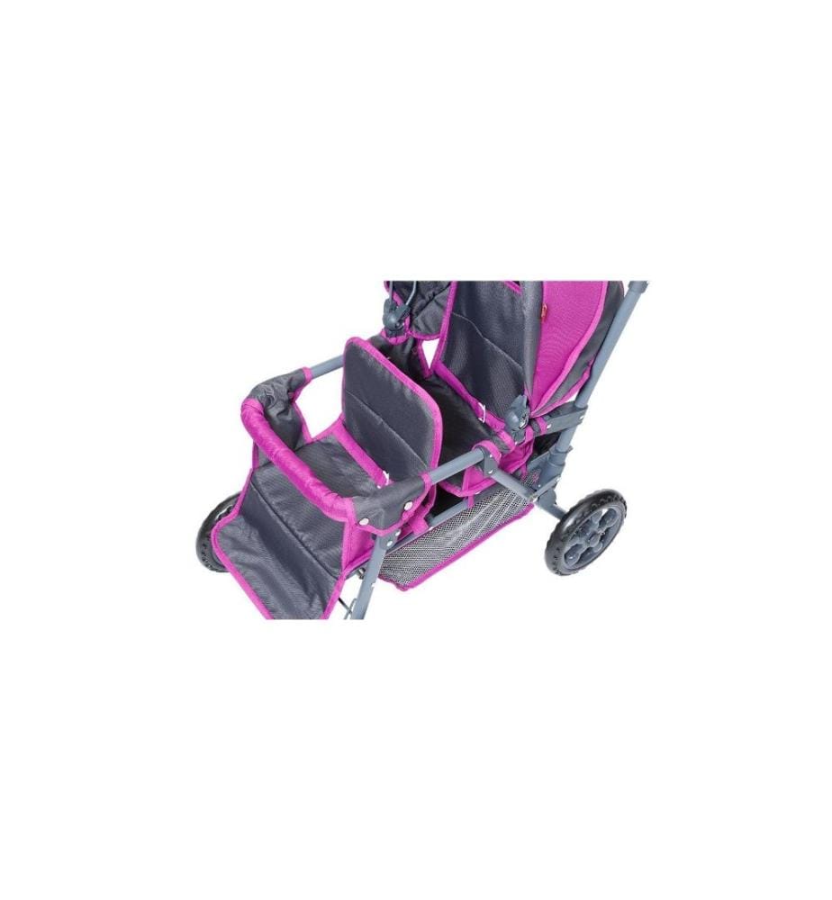 Knorrtoys Poussette double pour poupées Big Twin Tec Purple