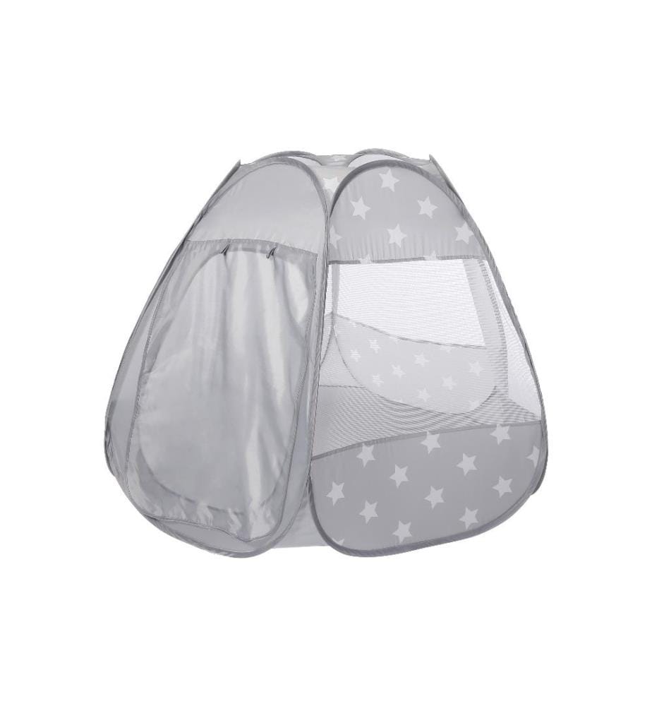Knorrtoys Piscine à balles Bellox Grey étoiles blanches 50 balles incluses