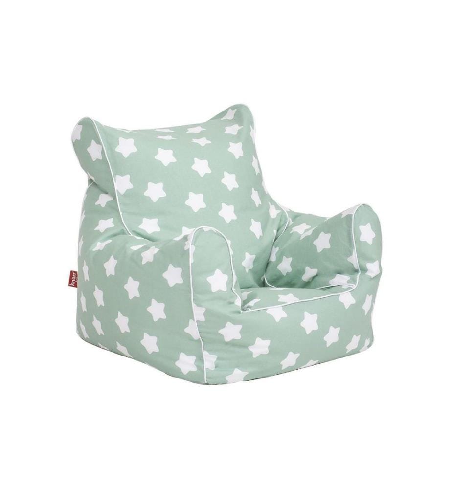 Knorrtoys Sac de siège pour enfant Green White Stars