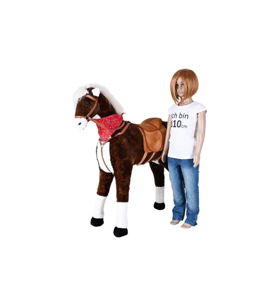 Knorrtoys Cheval debout XXL «Winnie» Brun