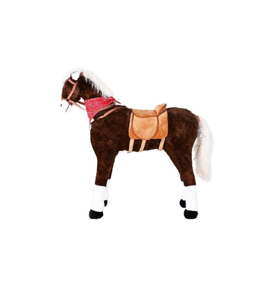 Knorrtoys Cheval debout XXL «Winnie» Brun