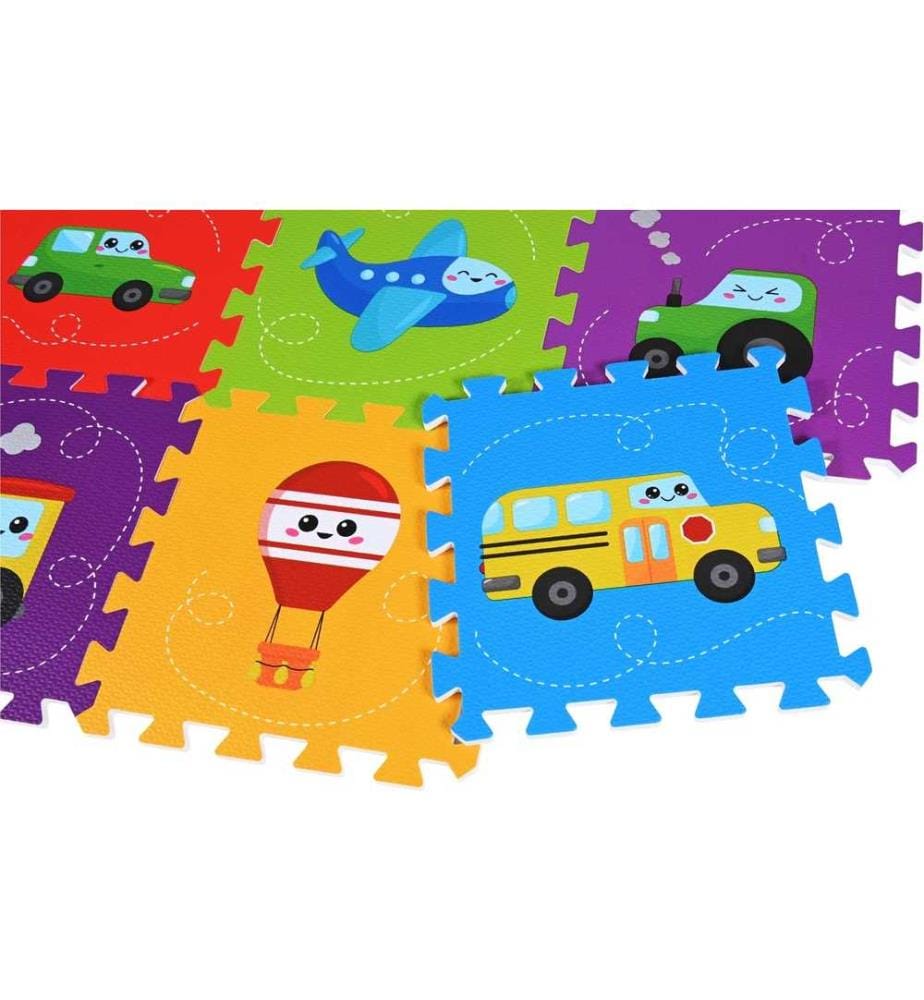 Knorrtoys Tapis de puzzle Véhicules 9 pièces