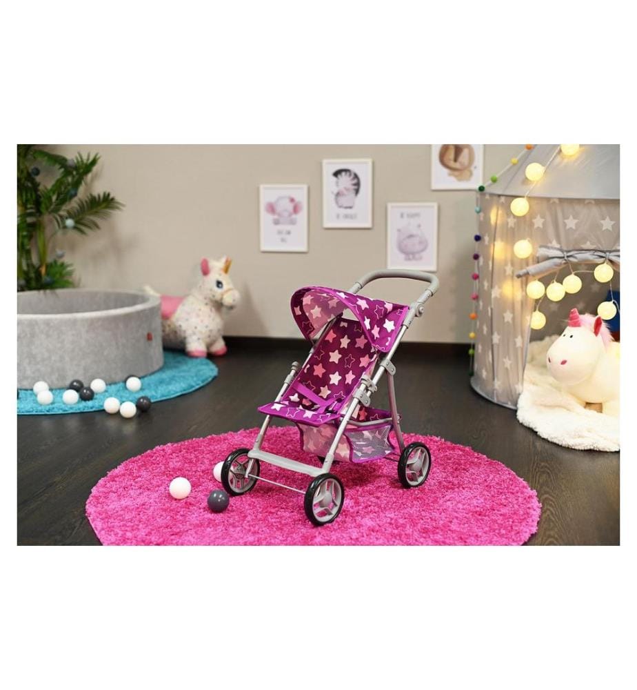 Knorrtoys Poussette pour poupée Liba Star Rose foncé