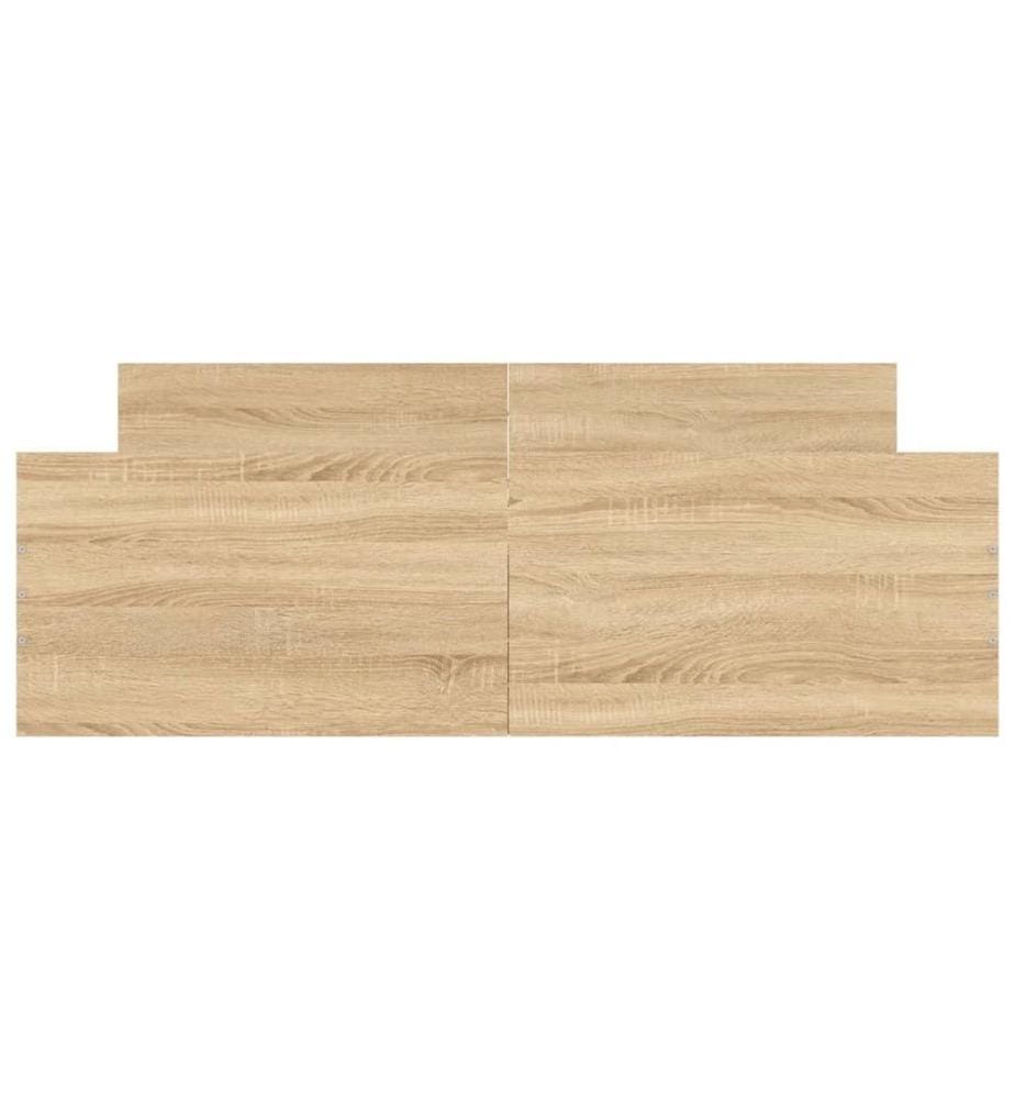 Bettgestell mit Kopf- und Fussteil Sonoma-Eiche 135x190 cm