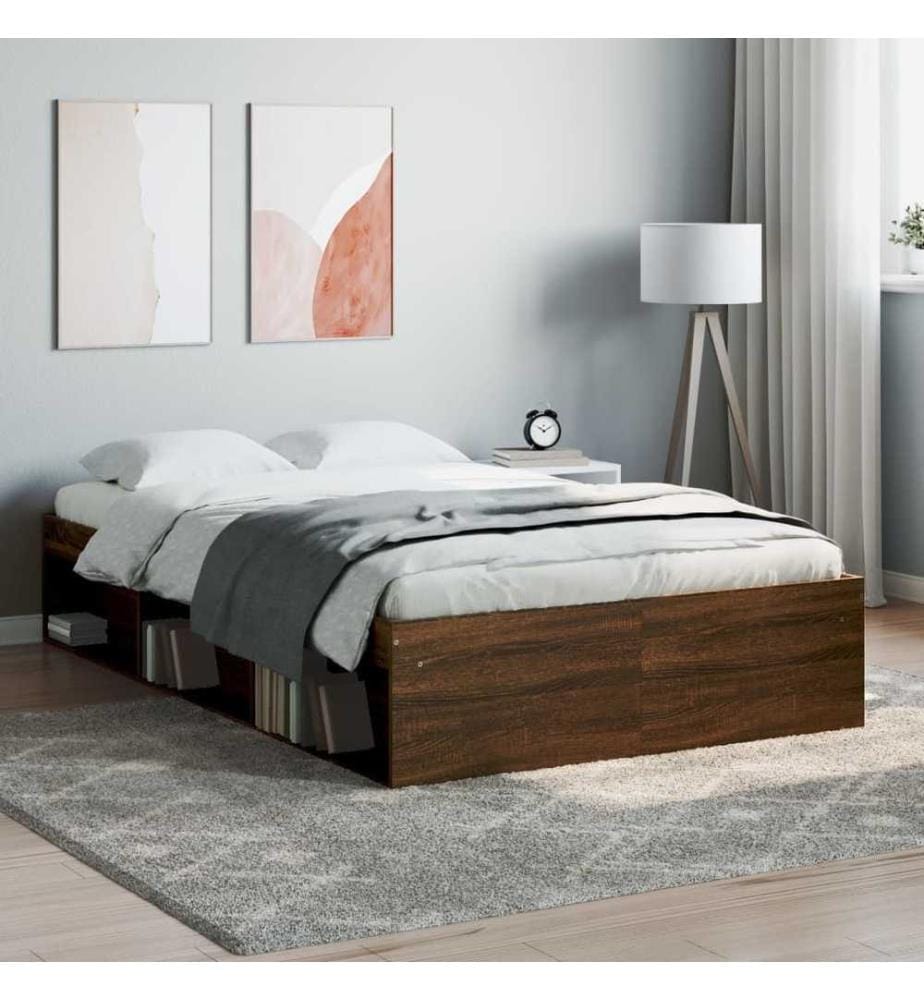 Bettgestell Braun Eichen-Optik 120x190 cm