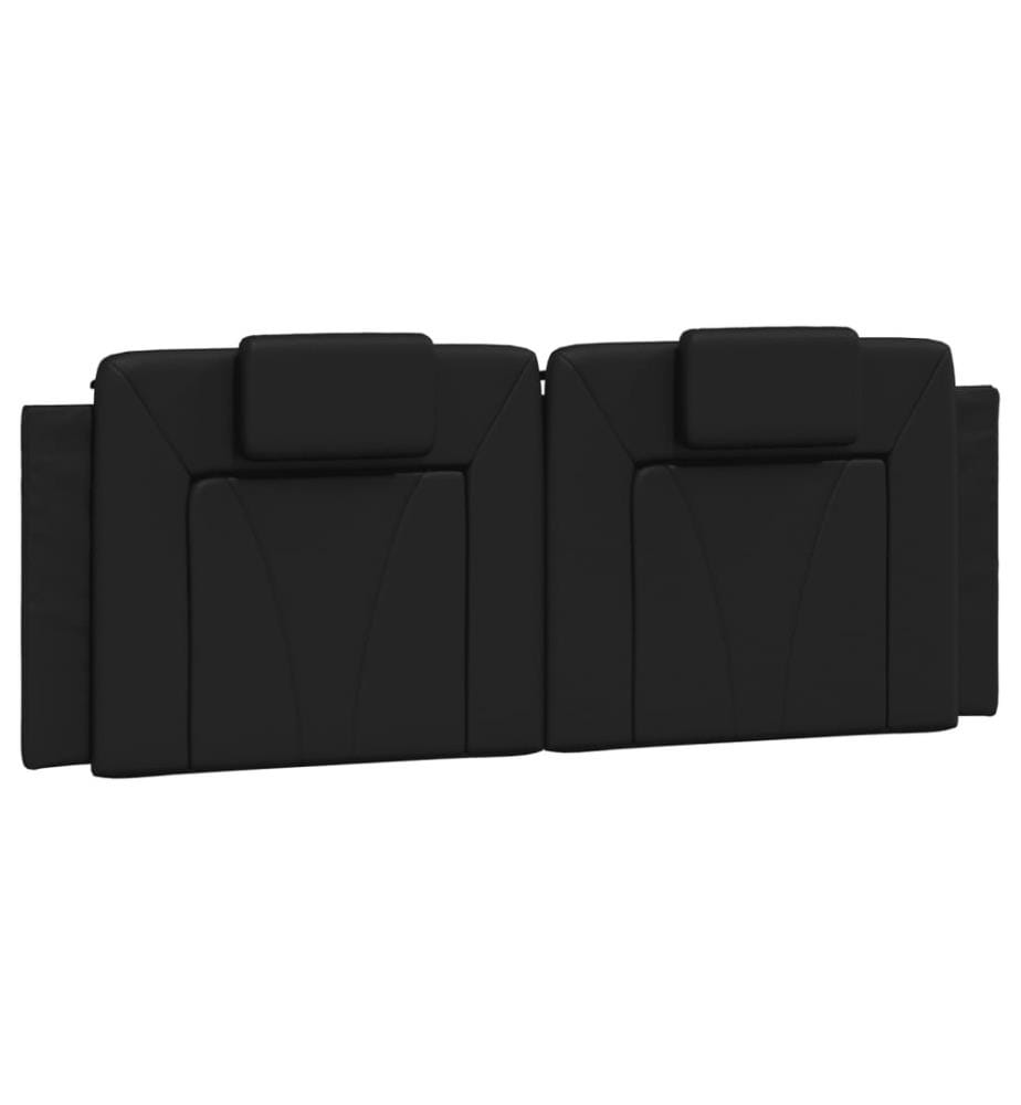Bett mit Matratze Schwarz 120x200 cm Kunstleder