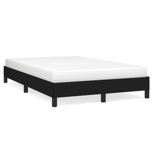 Cadre de lit noir 120x190 cm tissu