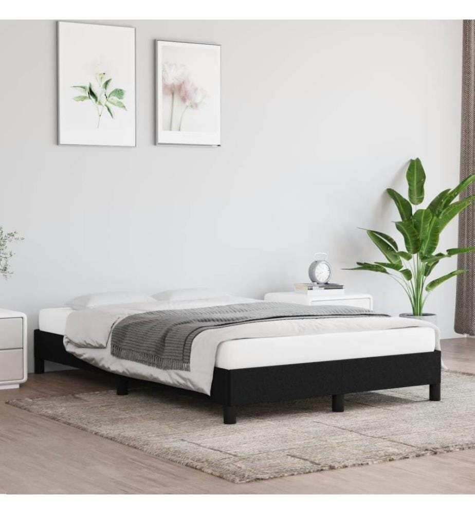 Bettgestell Schwarz 120x190 cm Stoff