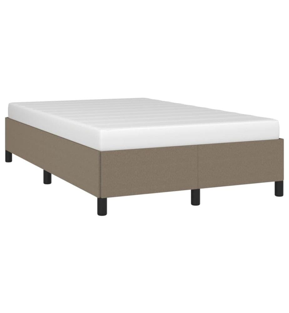 Cadre de lit taupe 120x190 cm tissu