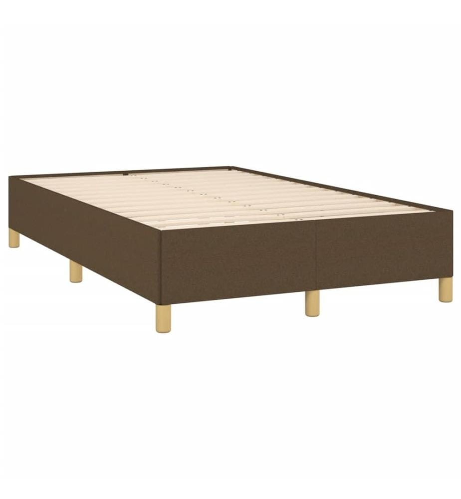 Bettgestell Dunkelbraun 120x190 cm Stoff