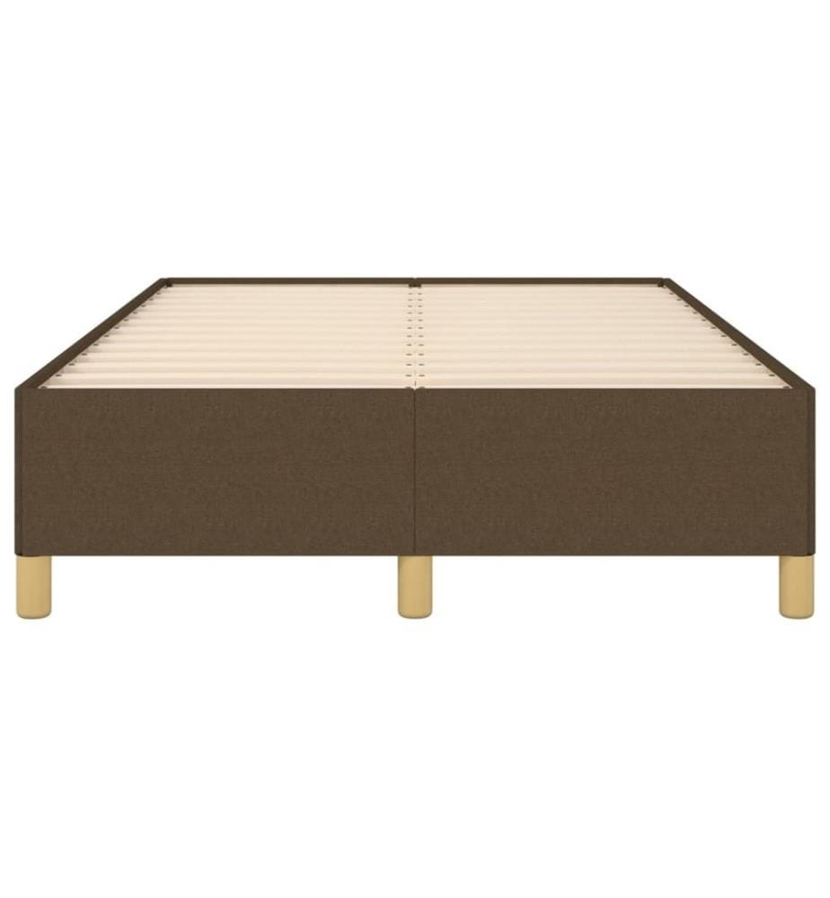 Bettgestell Dunkelbraun 120x190 cm Stoff
