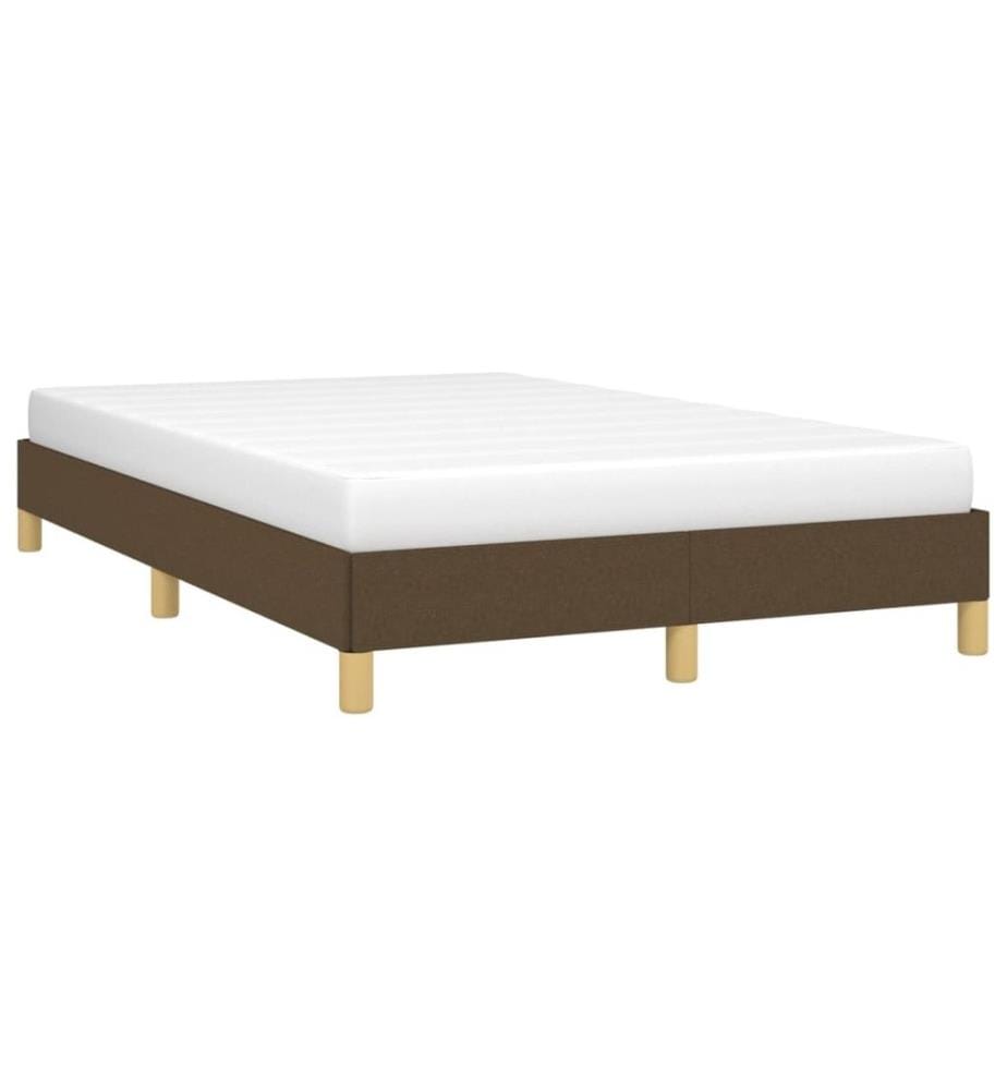 Bettgestell Dunkelbraun 120x190 cm Stoff