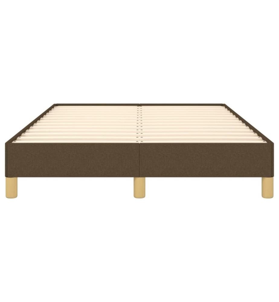 Bettgestell Dunkelbraun 120x190 cm Stoff