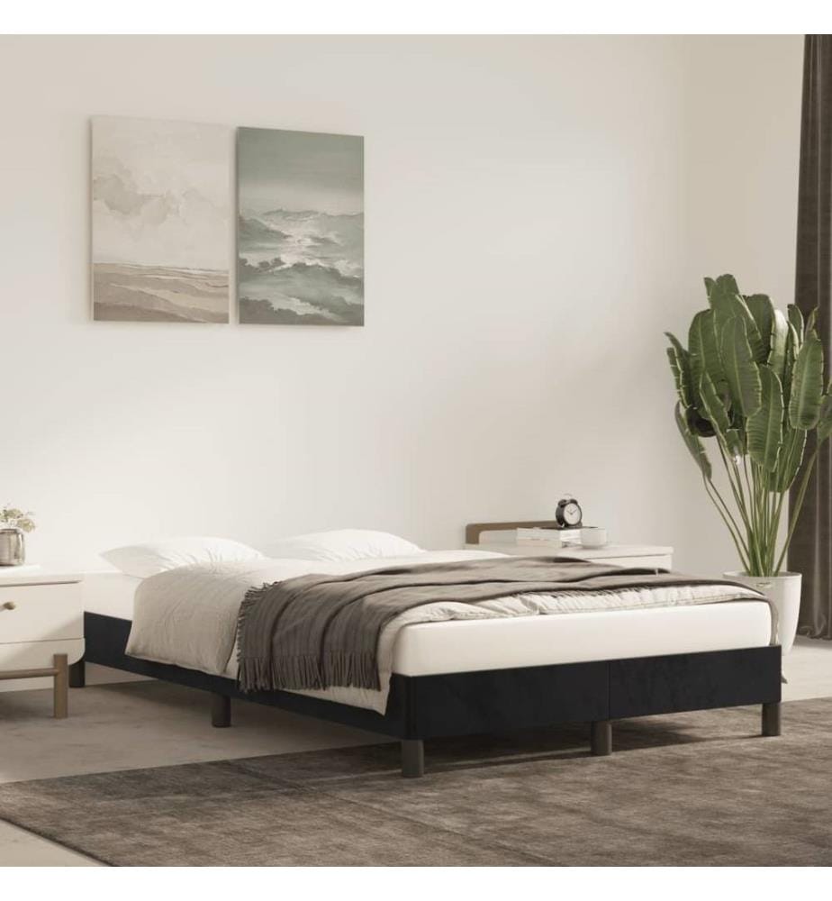 Bettgestell Schwarz 120x190 cm Samt