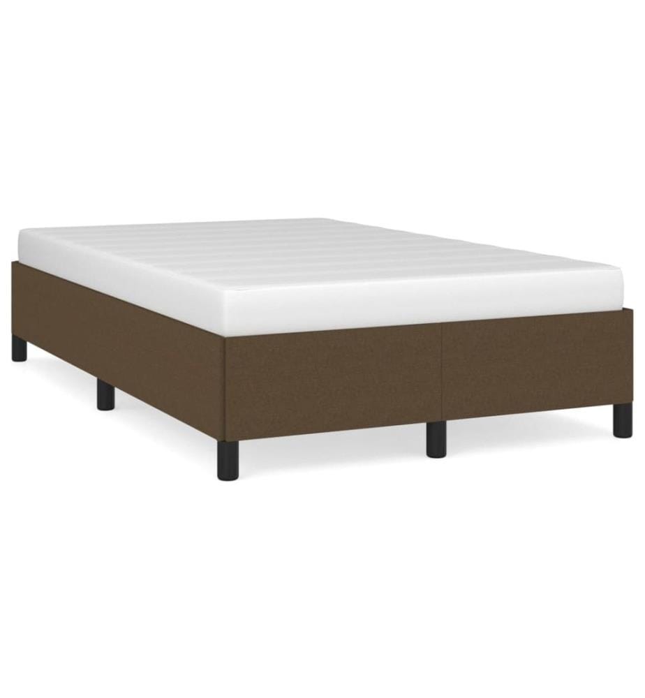 Bettgestell Dunkelbraun 120x190 cm Stoff